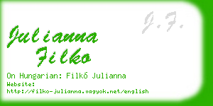 julianna filko business card