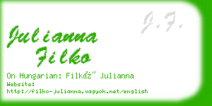 julianna filko business card